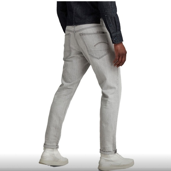 G-Star Raw 3301 Straight Tapered Jeans light grey wash 31 - Picture 2 of 15